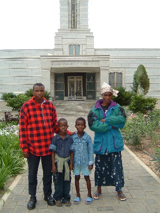 Liberian Family at the Temple